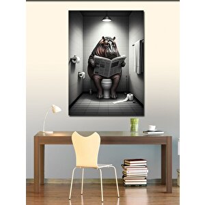 Kanvas Tablo Gazete Su Aygırı 70x100 cm