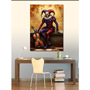 Kanvas Tablo Joker Kostümlü Maymun 70x100 cm