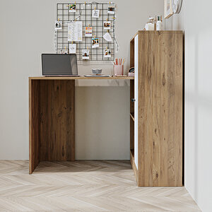 Roomart Daisy Raflı Çalışma Masası , Çocuk Çalışma Masası, Ofis Çalışma Masası, Bilgisayar Masası