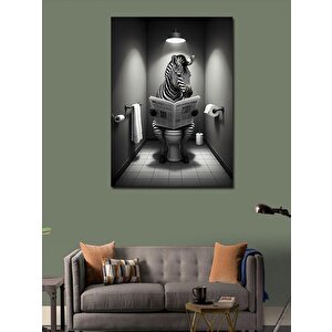 Kanvas Tablo Gazete Zebra 70x100 cm