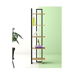 Kitaplık Raf Köşe Kitaplık Metal Kitaplık 5 Katlı Raf Kitaplık 185x45x20