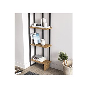 Kitaplık Raf Köşe Kitaplık Metal Kitaplık 5 Katlı Raf Kitaplık 185x45x20