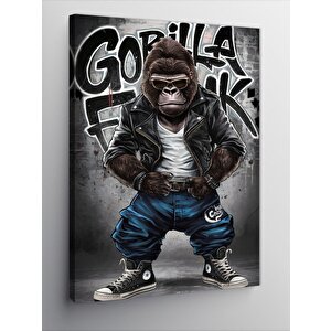 Kanvas Tablo Funk Müzik Ve Goril 100x140 cm