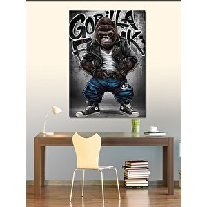 Kanvas Tablo Funk Müzik Ve Goril 100x140 cm