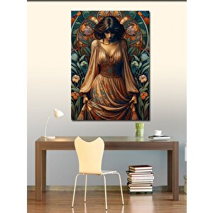 Kanvas Tablo Renkli Kadın 100x140 cm