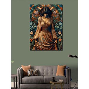 Kanvas Tablo Renkli Kadın 100x140 cm