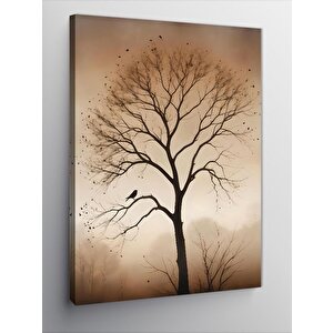 Kanvas Tablo Yaprakları Dökülmüş Ağaç 50x70 cm