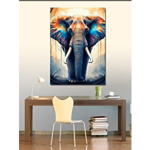 Kanvas Tablo Renkli Fil 100x140 cm
