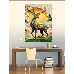 Kanvas Tablo Desenli Geyik 70x100 cm