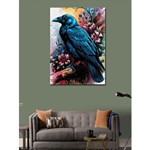 Kanvas Tablo Mavi Karga 100x140 cm
