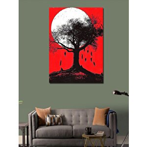 Kanvas Tablo Ağaca Asılı İnsanlar 50x70 cm