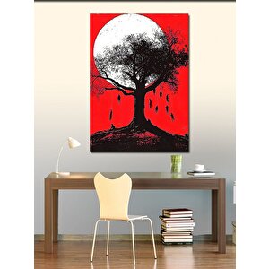 Kanvas Tablo Ağaca Asılı İnsanlar 70x100 cm
