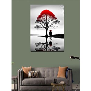 Kanvas Tablo Yalnız Ağaç 100x140 cm