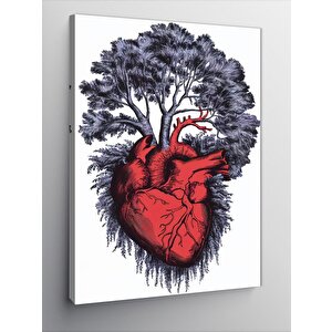 Kanvas Tablo Kalp Ve Ağaç 50x70 cm