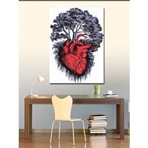Kanvas Tablo Kalp Ve Ağaç 50x70 cm