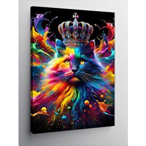 Kanvas Tablo Renkli Kral 70x100 cm