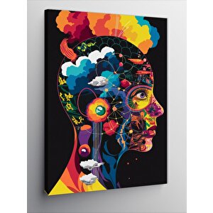 Kanvas Tablo Renkli Yüz 70x100 cm
