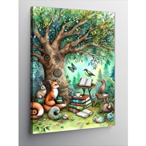 Kanvas Tablo Peri Masalı Ormanı 70x100 cm