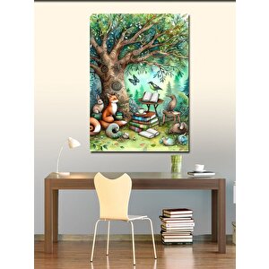 Kanvas Tablo Peri Masalı Ormanı 70x100 cm