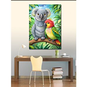 Kanvas Tablo Dost Kuşlar Ve Kuala 70x100 cm