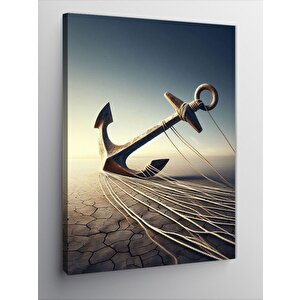 Kanvas Tablo Çapa Ve Kum 100x140 cm