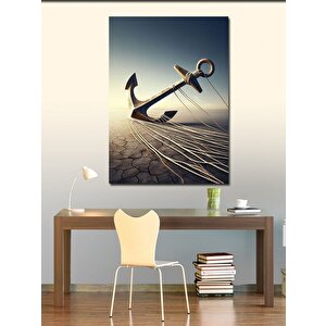 Kanvas Tablo Çapa Ve Kum 100x140 cm