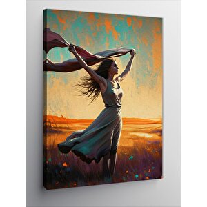 Kanvas Tablo Renkli Şemsiye 70x100 cm