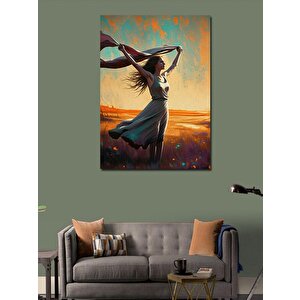 Kanvas Tablo Renkli Şemsiye 70x100 cm