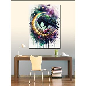Kanvas Tablo Karga Ve Yarım Ay 100x140 cm