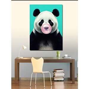Kanvas Tablo Sakız Çiğneyen Panda