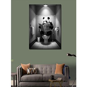 Kanvas Tablo Düşünen Panda 100x140 cm
