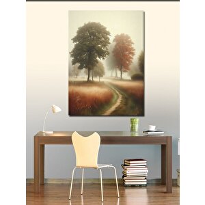 Kanvas Tablo Ormandaki Ağaçlar 100x140 cm