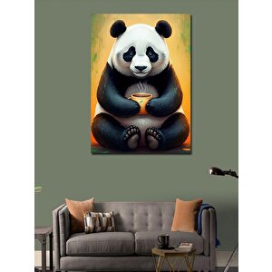 Kanvas Tablo Panda Çayı