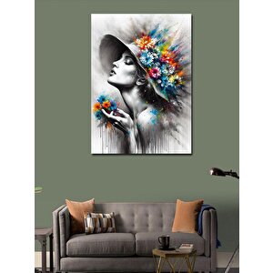 Kanvas Tablo Masallardaki Kule Ve Ay Işığı 70x100 cm
