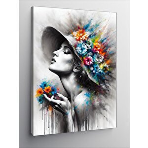 Kanvas Tablo Masallardaki Kule Ve Ay Işığı 100x140 cm