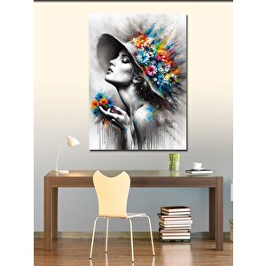 Kanvas Tablo Masallardaki Kule Ve Ay Işığı 100x140 cm