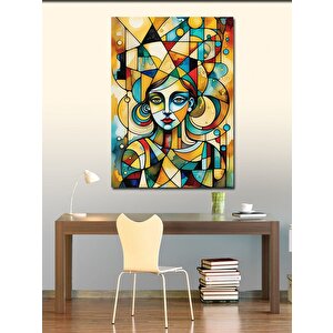 Kanvas Tablo Renkli Portre 70x100 cm