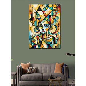Kanvas Tablo Renkli Portre 70x100 cm