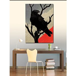 Kanvas Tablo Daldaki Karga 50x70 cm