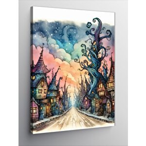 Kanvas Tablo Masal Köyü 50x70 cm