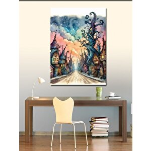 Kanvas Tablo Masal Köyü 50x70 cm