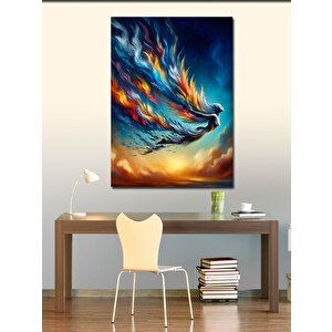 Kanvas Tablo Renkli Kuyruklu Yıldız 100x140 cm