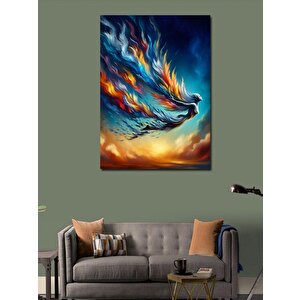 Kanvas Tablo Renkli Kuyruklu Yıldız 100x140 cm