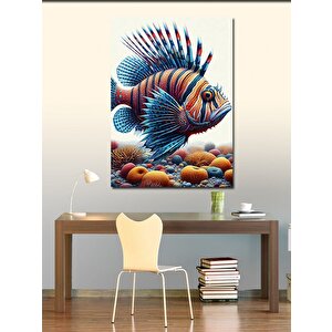 Kanvas Tablo Renkli Tropik Balık 100x140 cm