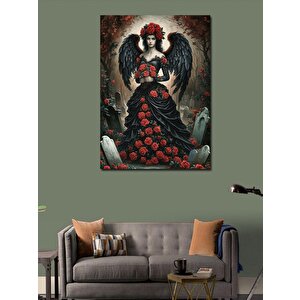 Kanvas Tablo Kara Melek 70x100 cm