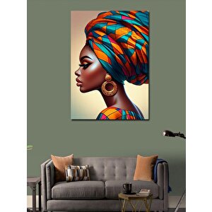 Kanvas Tablo Renkli Kadın 100x140 cm