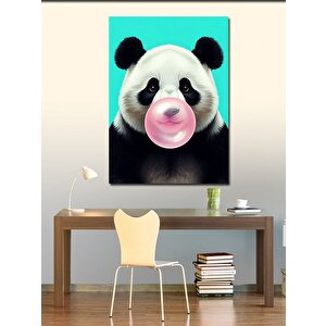 Kanvas Tablo Balonlu Panda 100x140 cm