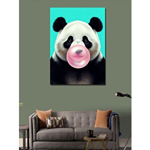 Kanvas Tablo Balonlu Panda 100x140 cm