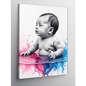 Kanvas Tablo Bebek Renkleri 70x100 cm