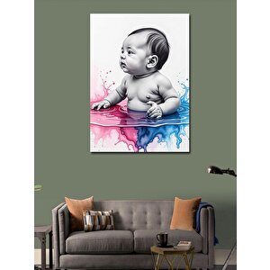 Kanvas Tablo Bebek Renkleri 70x100 cm